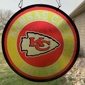 NFL Kansas City Chiefs Glass Sun Catcher